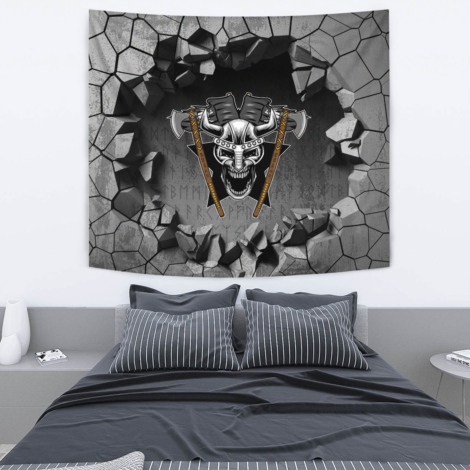 viking-tapestry-helmet-background-star-tapestry