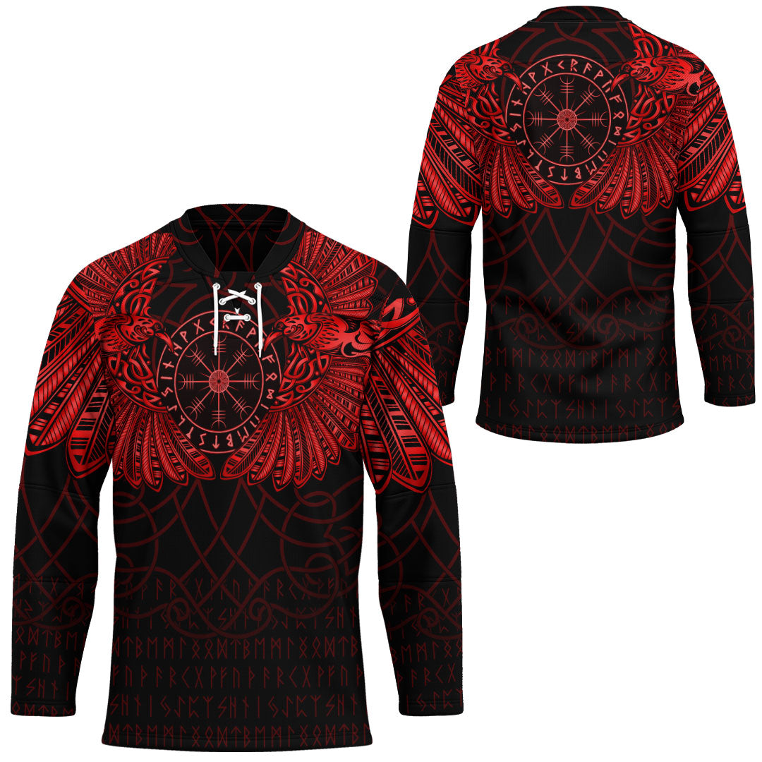 viking-clothing-viking-odins-celtic-two-ravens-red-version-hockey-jersey