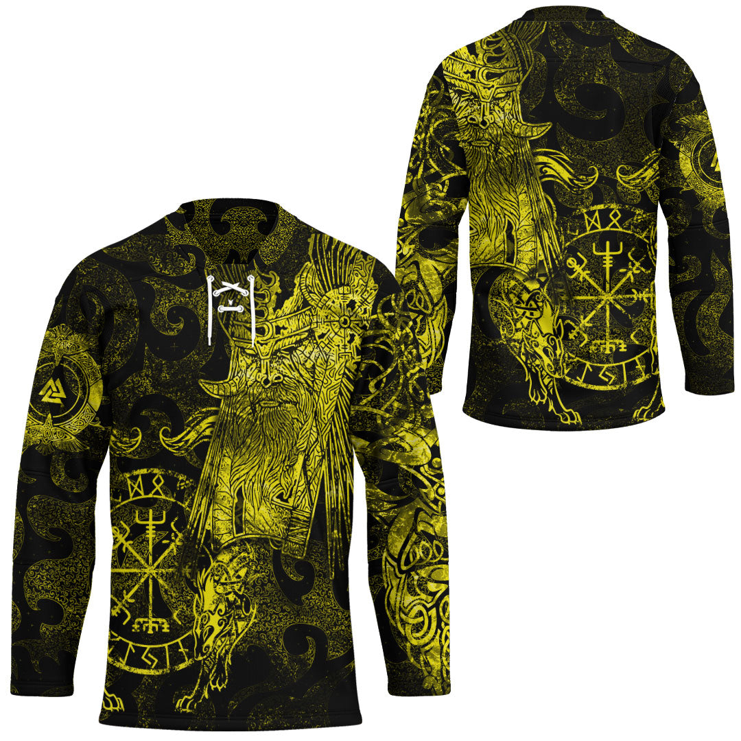 viking-clothing-viking-odin-tattoo-yellow-version-hockey-jersey