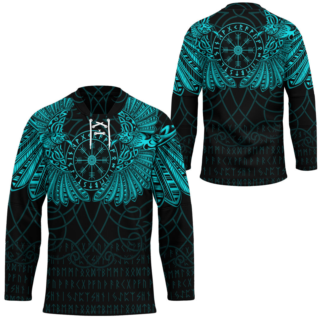 viking-clothing-viking-odins-celtic-two-ravens-cyan-version-hockey-jersey