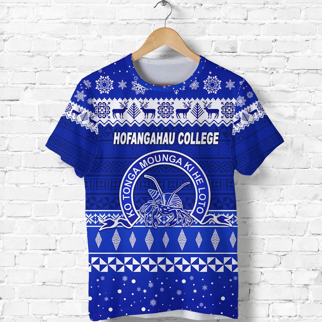 custom-personalised-hofangahau-college-christmas-t-shirt-simple-style