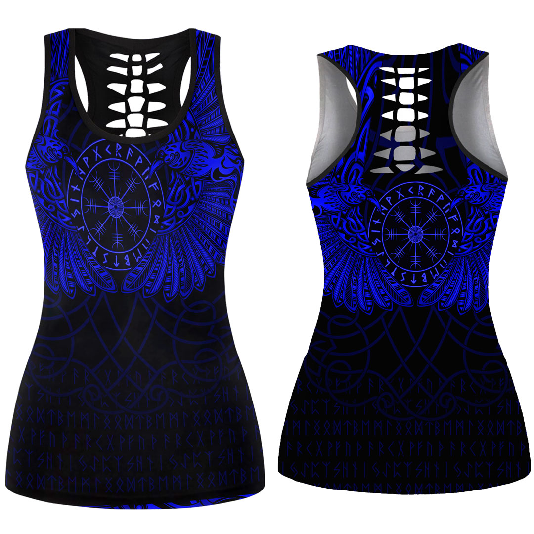 viking-clothing-viking-odins-celtic-two-ravens-blue-version-hollow-tank-top