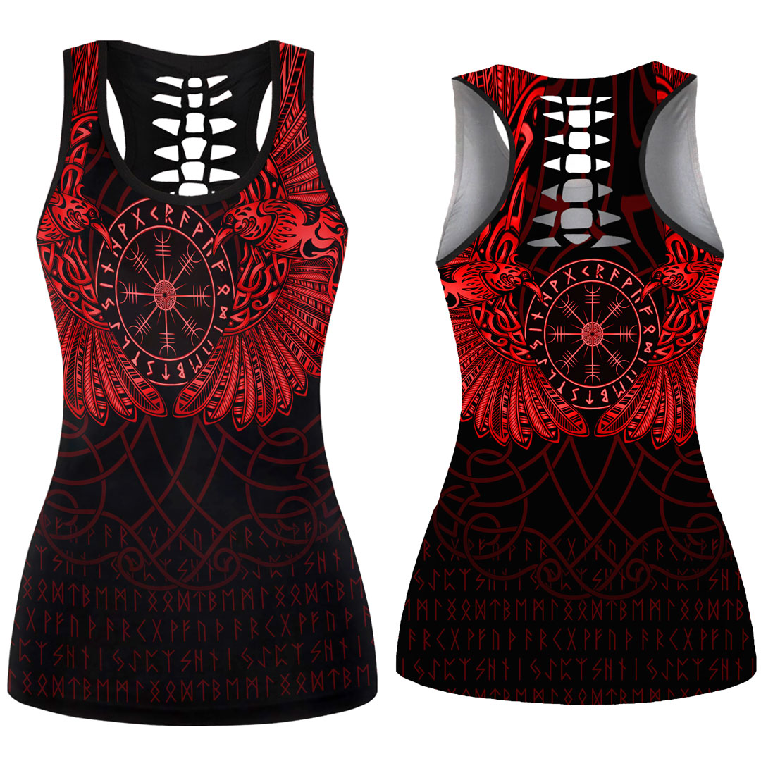 viking-clothing-viking-odins-celtic-two-ravens-red-version-hollow-tank-top