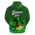 St Patricks Day Hoodie Green Leprechaun Hat With Clover Leaf No2 - Wonder Print Shop