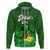 St Patricks Day Hoodie Green Leprechaun Hat With Clover Leaf No2 - Wonder Print Shop