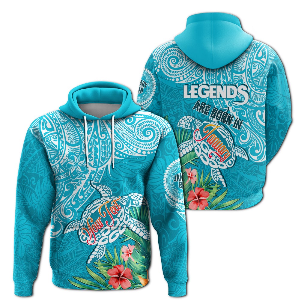 Custom Polynesian Birthday Hoodie Legends Are Born In January - Wonder Print Shop