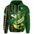 Custom Ireland Celtic Knot Rugby Hoodie Irish Gold and Green Pattern - Wonder Print Shop