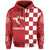 Croatia Checkerboard Hoodie Croatia Flag with Eagle - Wonder Print Shop