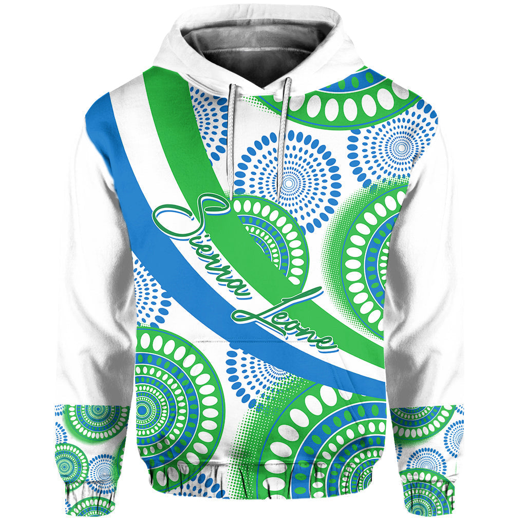 Sierra Leone Custom Hoodie Ankara Style - Wonder Print Shop