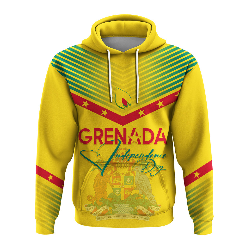 Grenada Independence Day Hoodie Geometric Style Ver 02 - Wonder Print Shop