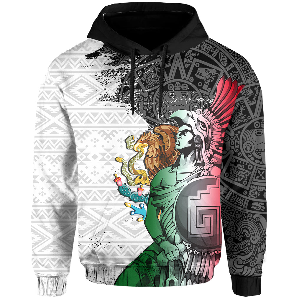 Custom Mexican Tribal Aztec Warriors Hoodie Eagle Warriors - Wonder Print Shop