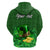 Custom St Patricks Day Hoodie Green Leprechaun Hat With Clover Leaf No2 - Wonder Print Shop