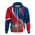 Dominican Republic Hoodie Independence Day Curve Style - Wonder Print Shop