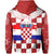 Croatia Checkerboard Hoodie Croatia Flag with Eagle - Wonder Print Shop