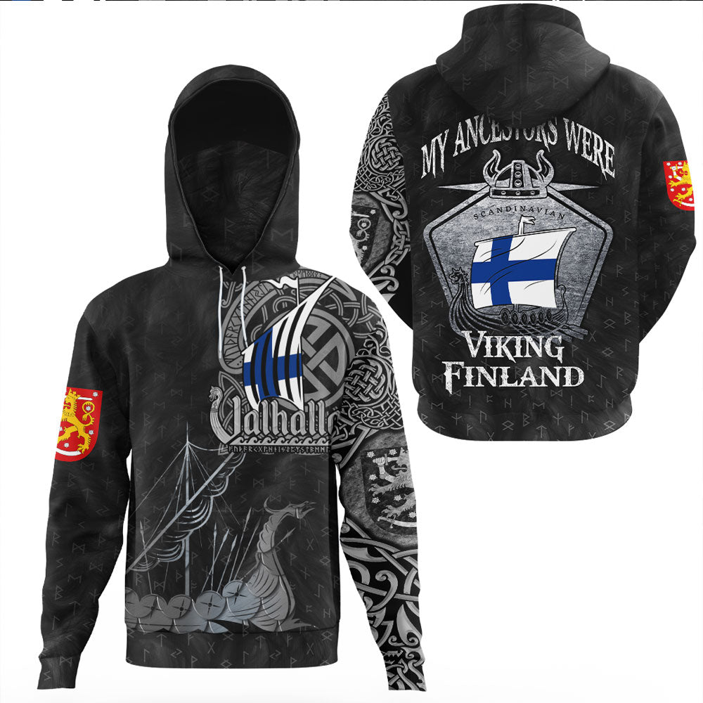 Viking Clothing Viking Finland Drakkar Gaiter Hoodie RLT12 - Wonder Print Shop