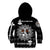 (Custom) Wonder Print Shop - Hoodie Kid Skull Warrior Dead Hero with Hammer RLT12 - Wonder Print Shop