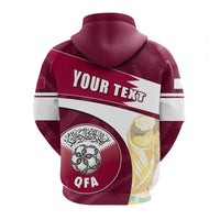 Maroon hoodie back with hood and large white banner text area plus crest graphic