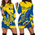 Ukraine Hoodie Dress Slava Ukraini Grunge Style - Wonder Print Shop