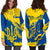 Ukraine Hoodie Dress Slava Ukraini Grunge Style - Wonder Print Shop