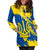 Ukraine Hoodie Dress Slava Ukraini Grunge Style - Wonder Print Shop