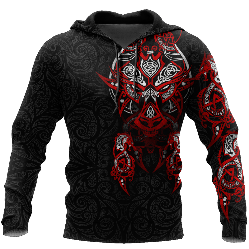 Viking Clothing Bloody Fenrir Hoodie RLT12 - Wonder Print Shop