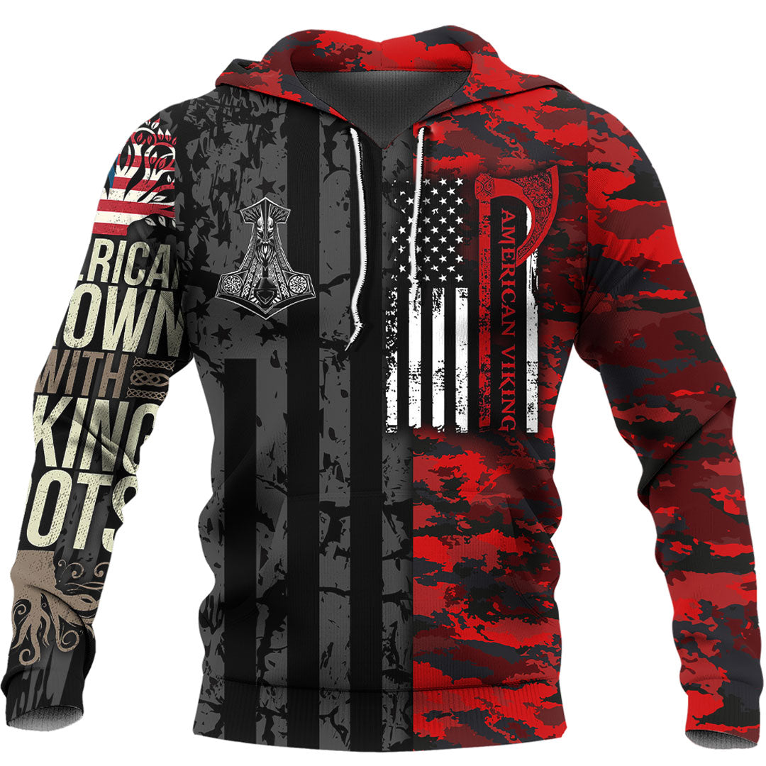 Viking Hoodie American Viking Hoodie RLT12 - Wonder Print Shop