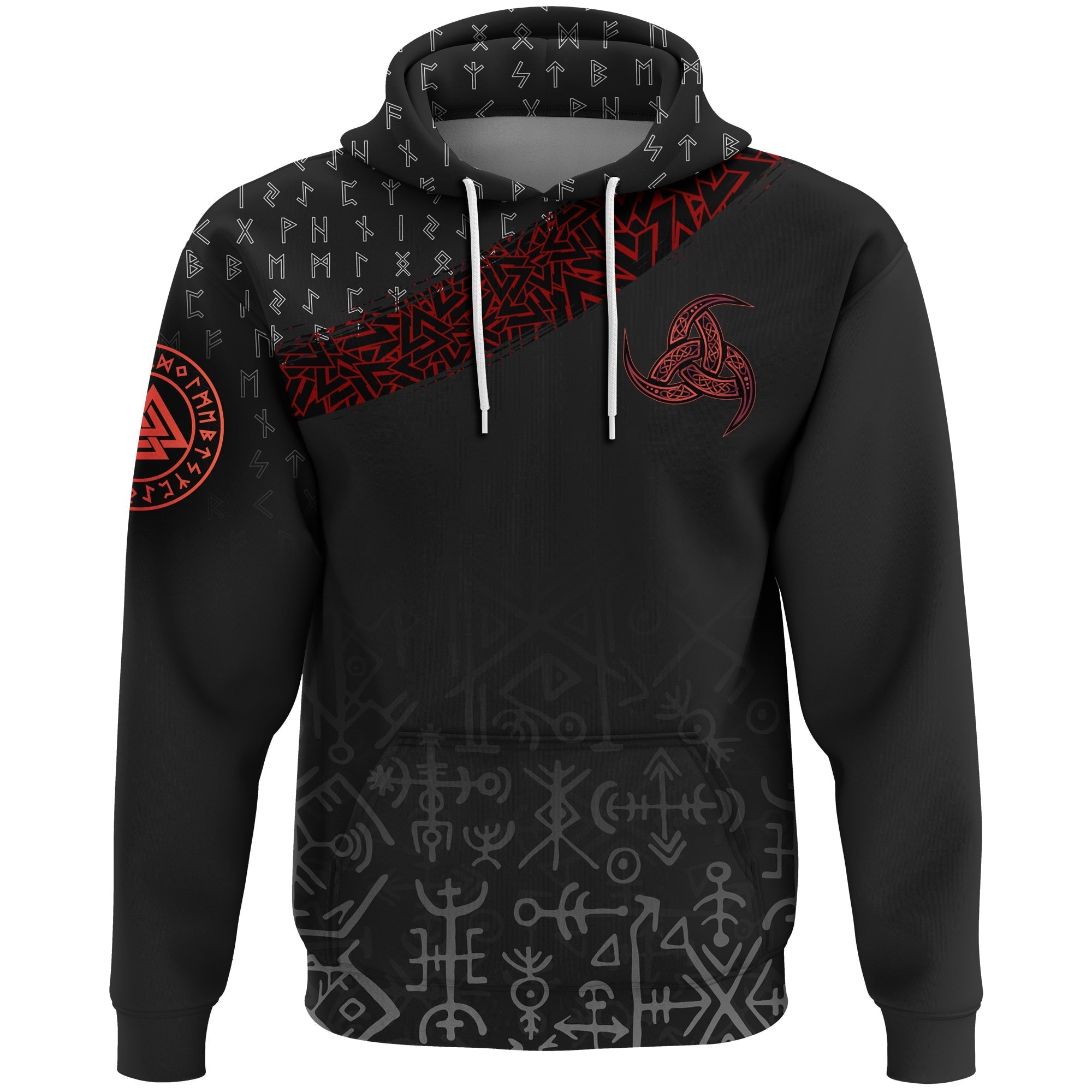 Viking Hoodie Raven Of Odin RLT12 - Wonder Print Shop