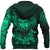 Viking Hoodie Viking Odin Raven Tattoo Style Green Version Hoodie RLT12 - Wonder Print Shop