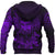 Viking Hoodie Viking Odin Raven Tattoo Style Purple Version Hoodie RLT12 - Wonder Print Shop