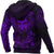 Viking Hoodie Viking Odin Raven Tattoo Style Purple Version Hoodie RLT12 - Wonder Print Shop