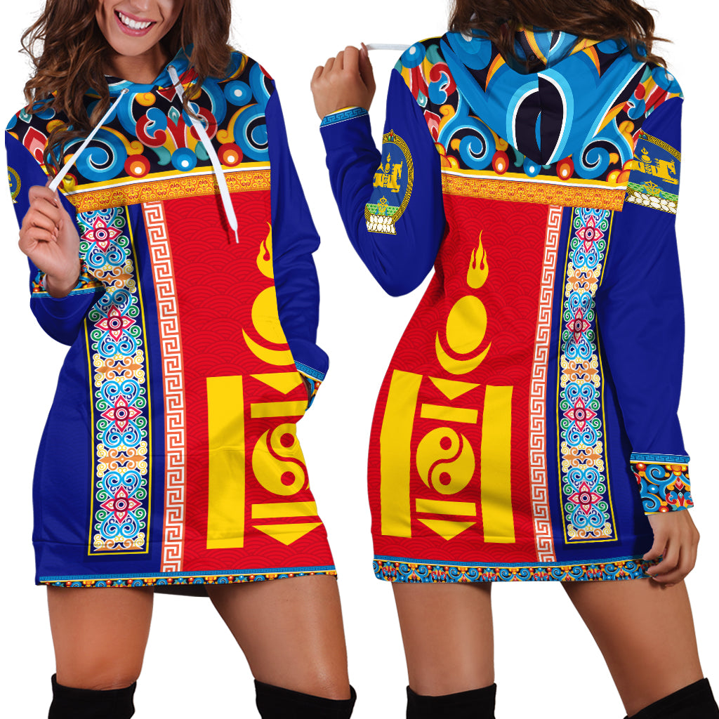 Mongolia Happy Independence Day Hoodie Dress - LT2 - Wonder Print Shop