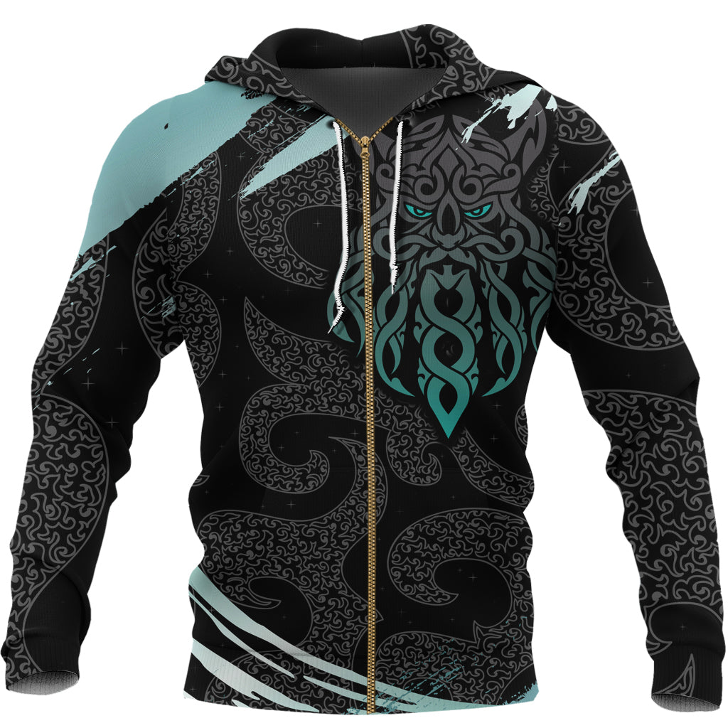 Viking Zip Hoodie - God Of Asgard RLT12 - Wonder Print Shop