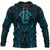 Viking Zip Hoodie Raven Valknut Cyan RLT12 - Wonder Print Shop