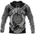 Viking Zip Hoodie Raven and Wolf RLT12 - Wonder Print Shop