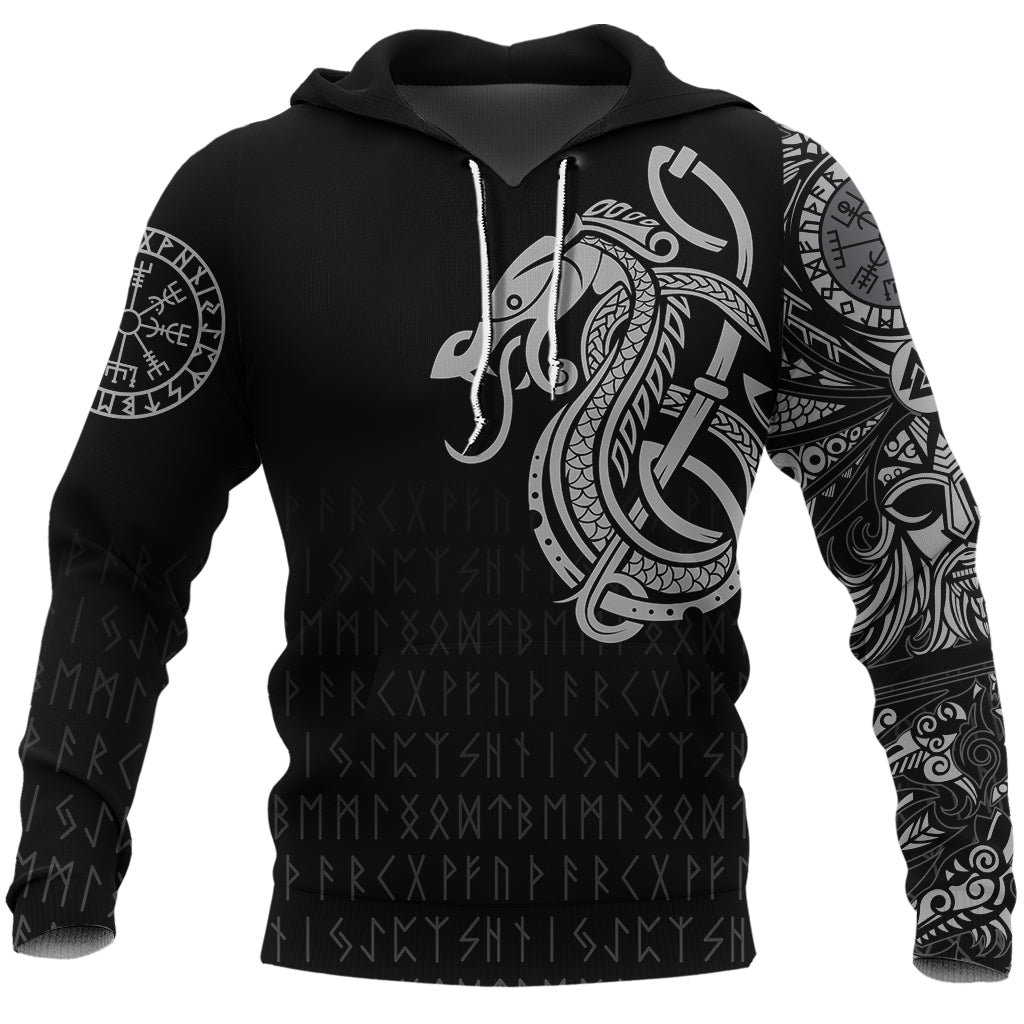 Viking Hoodie Dragon RLT12 - Wonder Print Shop