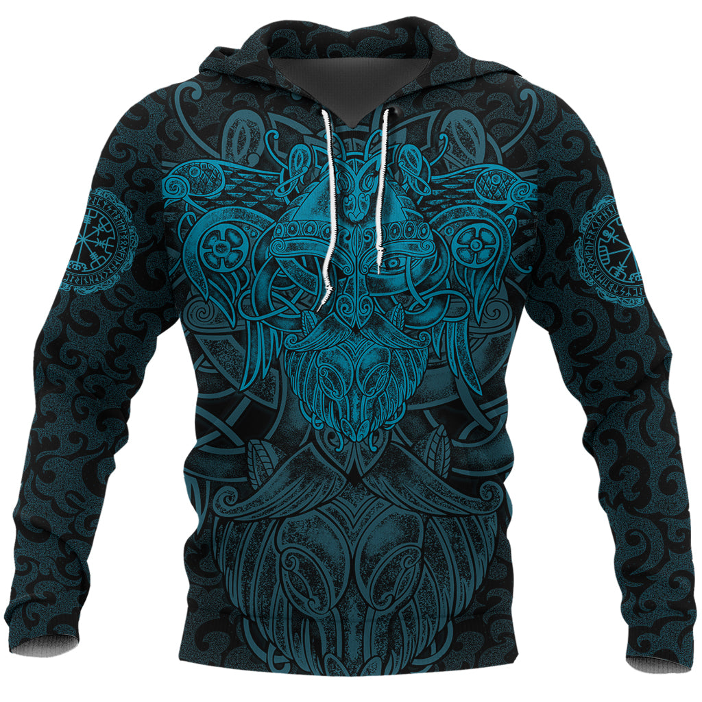 Viking Hoodie Odin With Raven RLT12 - Wonder Print Shop