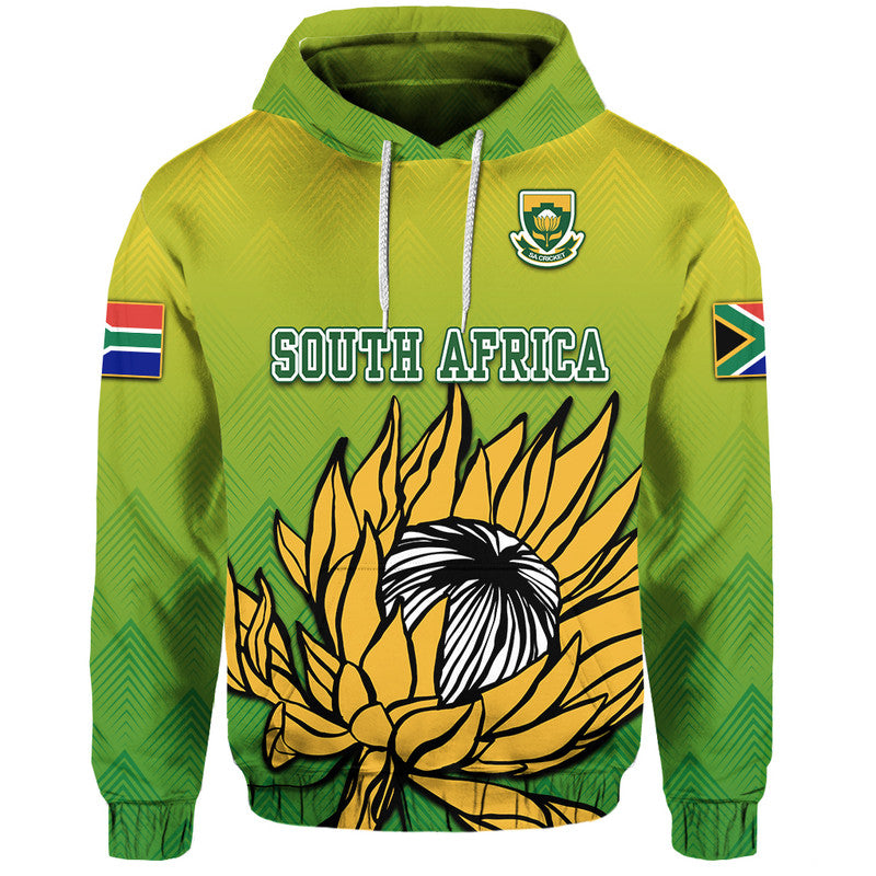 South Africa National Cricket Team Hoodie Proteas Sports Yellow Style - Wonder Print Shop