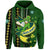 Custom Ireland Celtic Knot Rugby Hoodie Irish Gold and Green Pattern - Wonder Print Shop