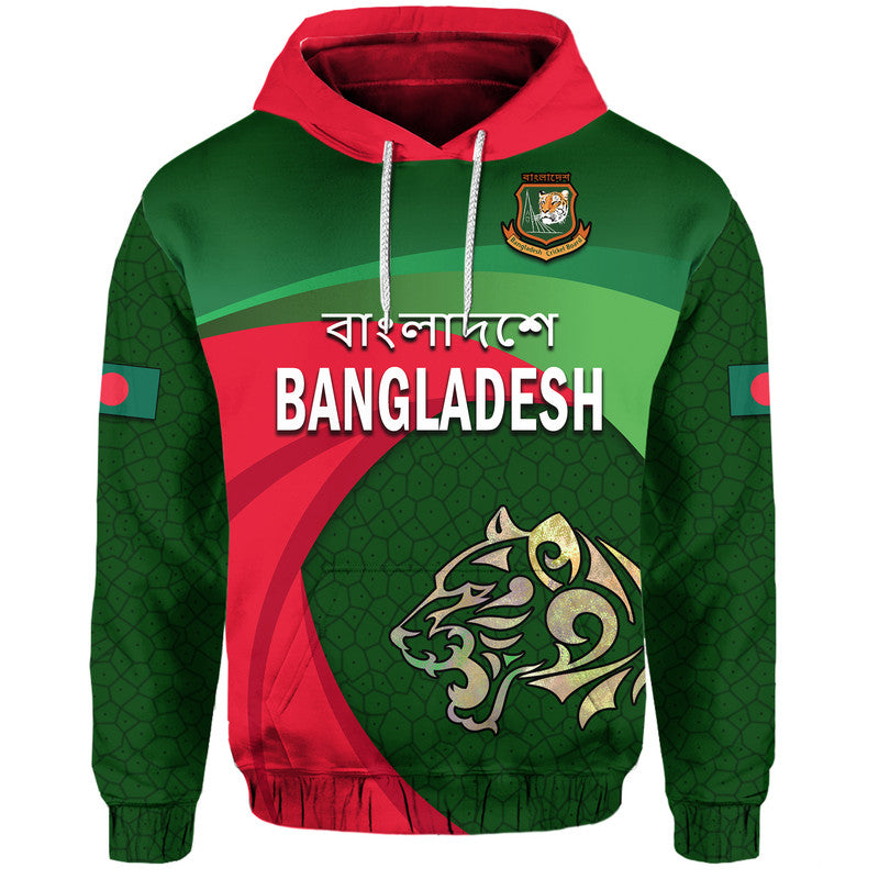 Bangladesh Cricket Team Hoodie Bangla Tigers Simple - Wonder Print Shop