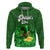 Custom St Patricks Day Hoodie Green Leprechaun Hat With Clover Leaf No2 - Wonder Print Shop