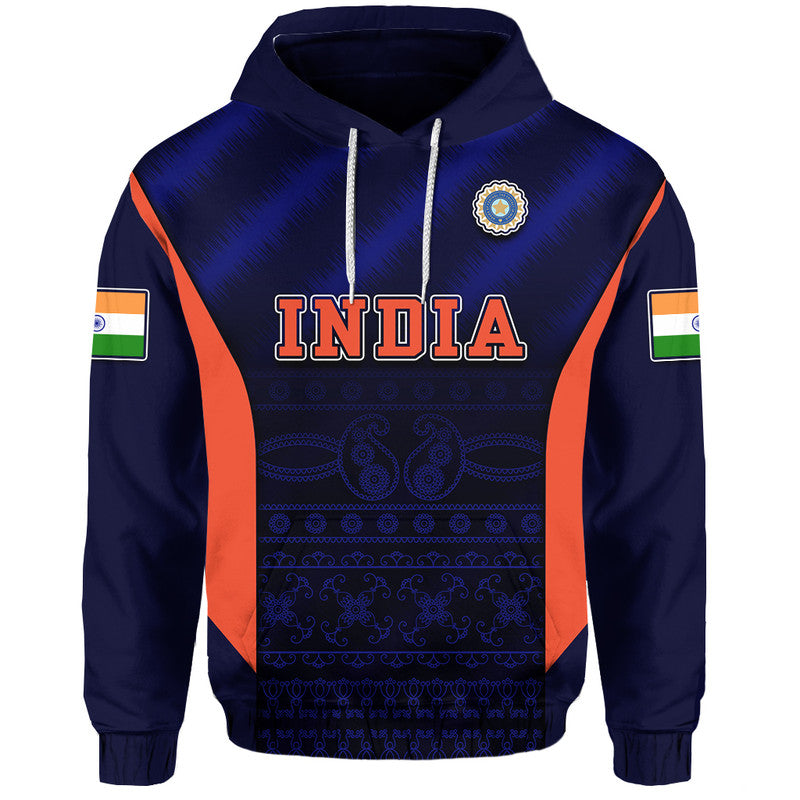 India National Cricket Team Hoodie Men In Blue Sports Style - Wonder Print Shop