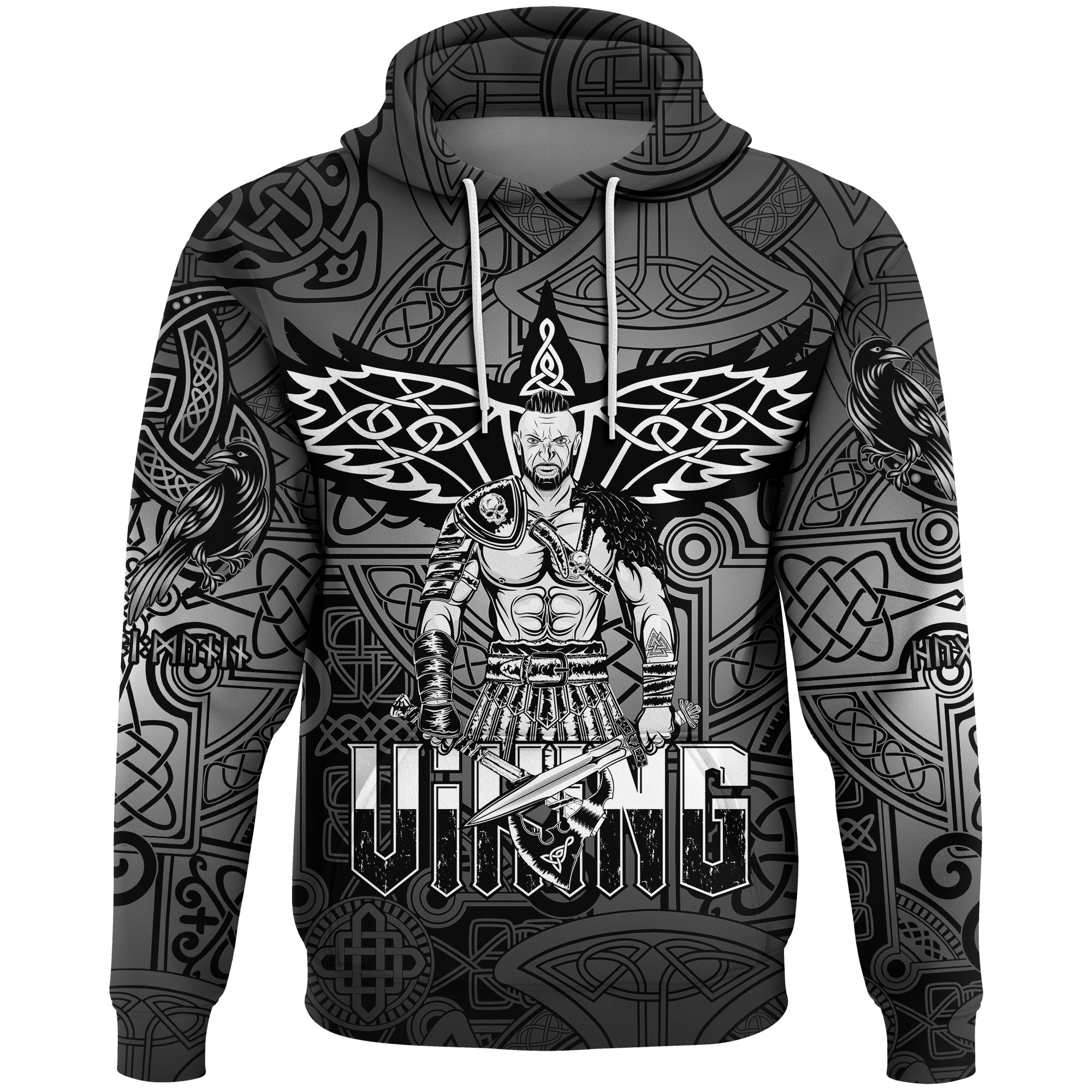 Viking Hoodie Celtic Warrior RLT12 - Wonder Print Shop