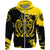 Viking Zip Hoodie, Loki Bound Triskele Rune Gold RLT12 - Wonder Print Shop