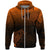 Viking Zip Hoodie, Skoll and Hati Orange RLT12 - Wonder Print Shop