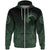 Viking Zip Hoodie, Ethnic Odin Raven Green RLT12 - Wonder Print Shop