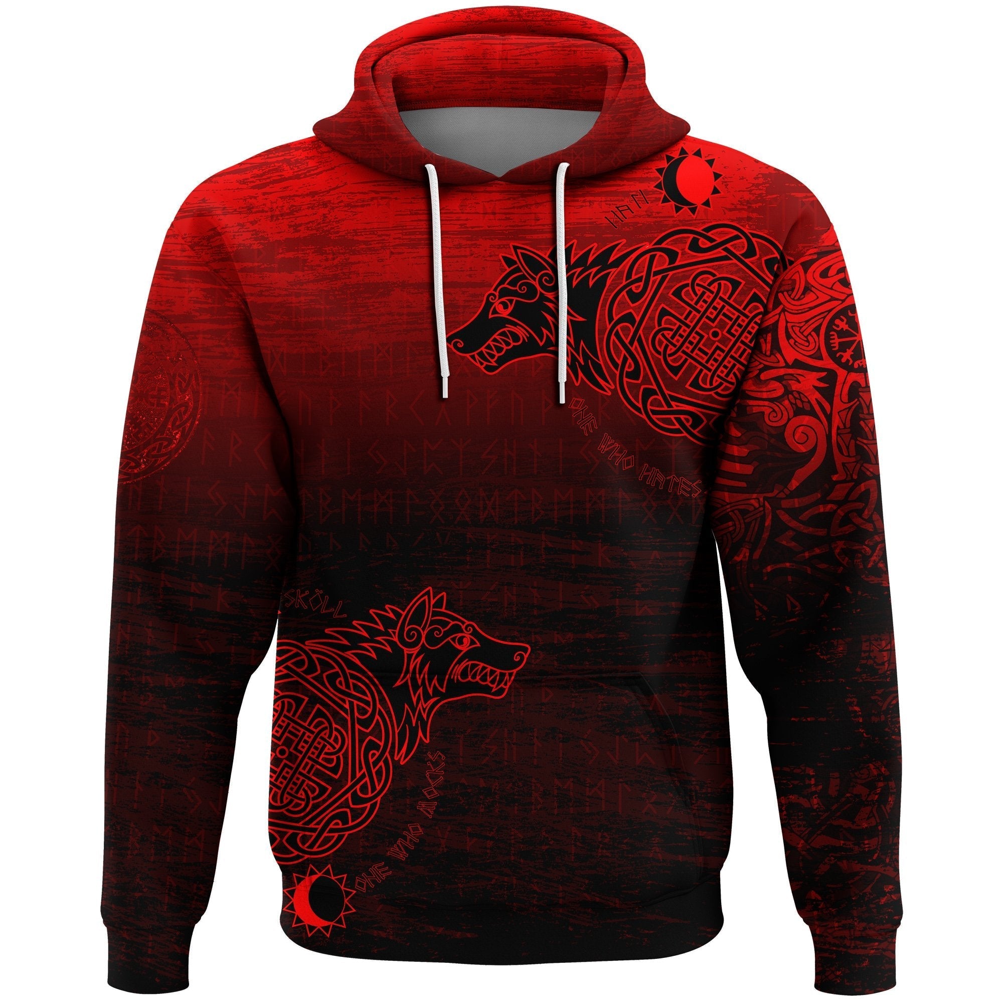 Viking Hoodie, Skoll and Hati RLT12 - Wonder Print Shop