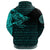 Viking Hoodie The Raven Of Odin Rune Cyan RLT12 - Wonder Print Shop