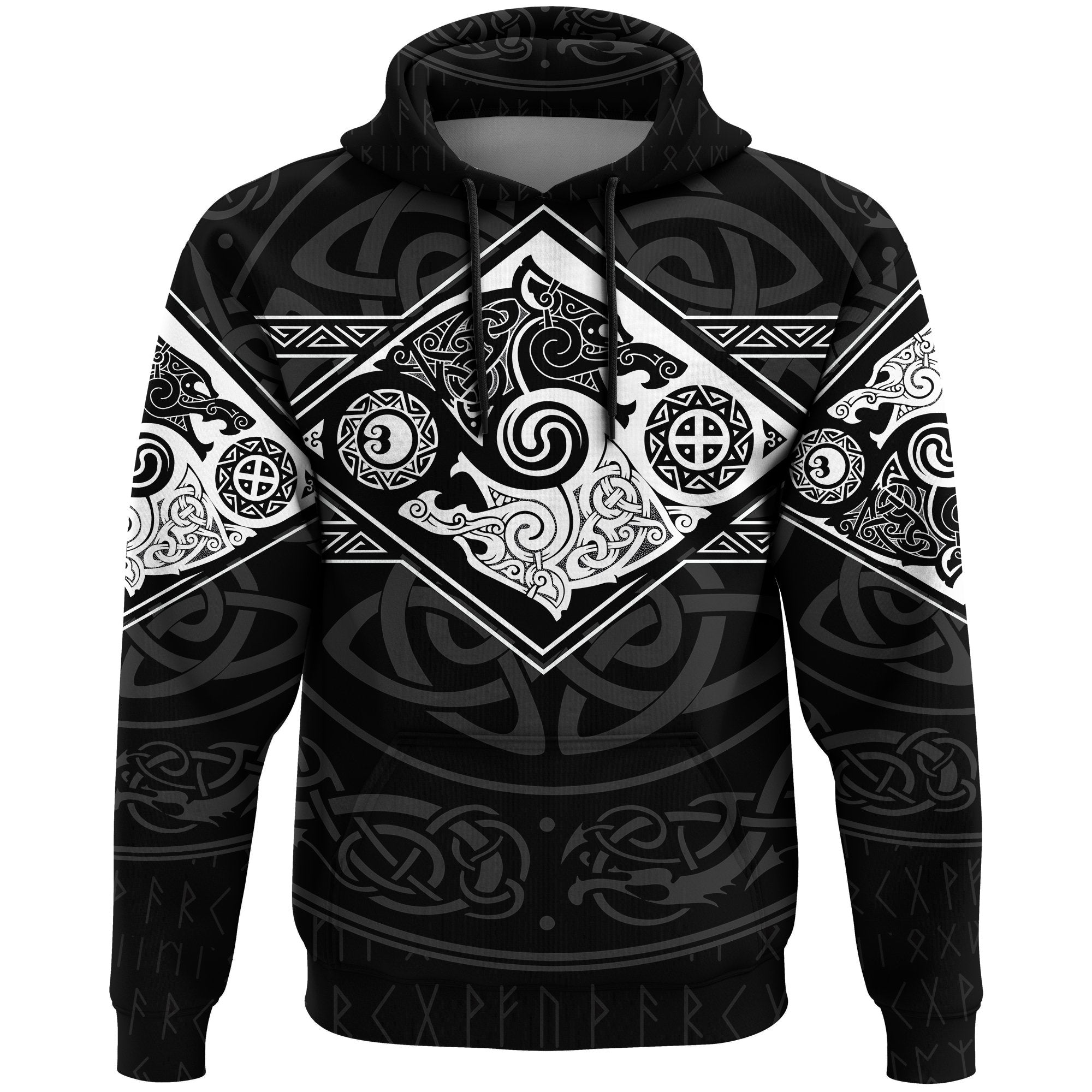 Vikings Hoodie The Wolves, Skoll and Hati RLT12 - Wonder Print Shop