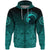 Viking Hoodie, Ethnic Odin Raven Cyan RLT12 - Wonder Print Shop