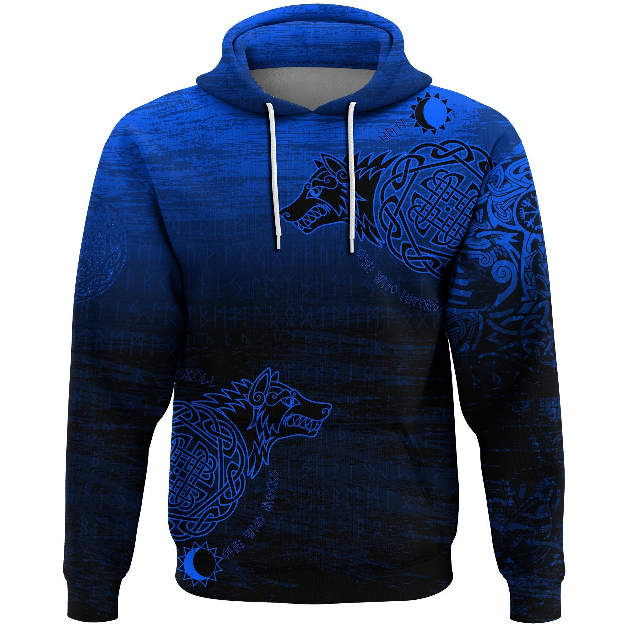 Viking Hoodie, Skoll and Hati RLT12 - Wonder Print Shop